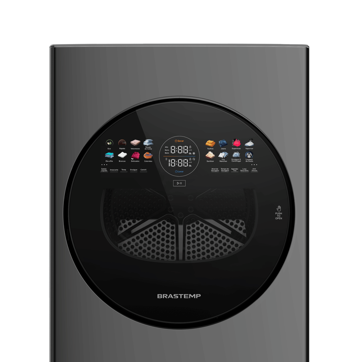Lavadora e Secadora 14kg Brastemp B=Tower B=Smart Titanium 220V
