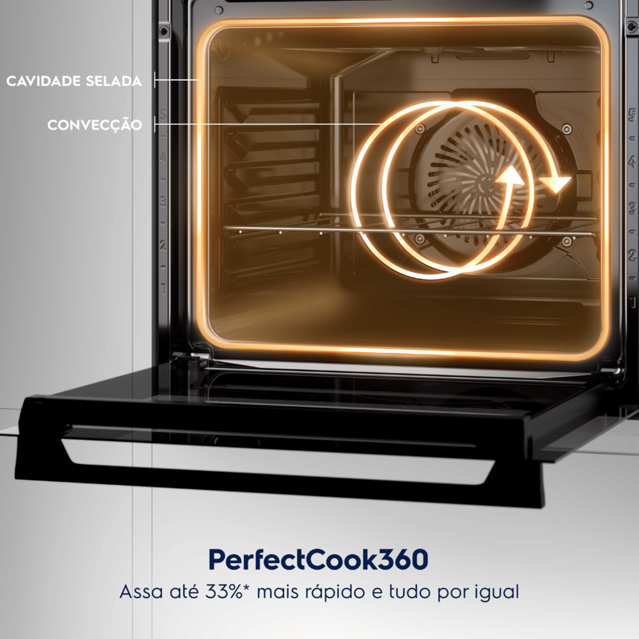 Fogão de Embutir 4 Bocas Electrolux Experience FE4EB com Mesa de Vidro PerfectCook360 Preto 220V