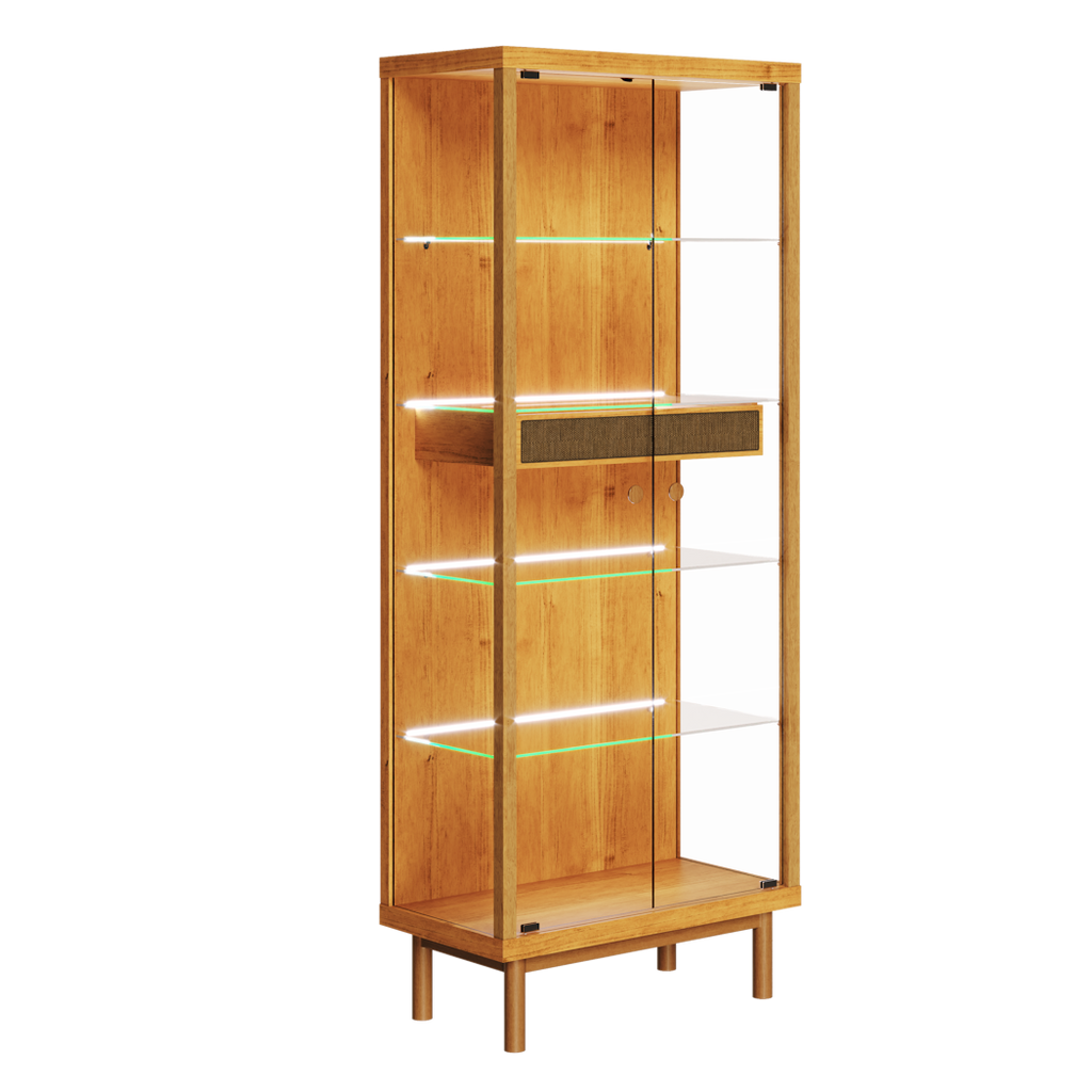 Cristaleira Dune com LED Imcal 74cm Nature