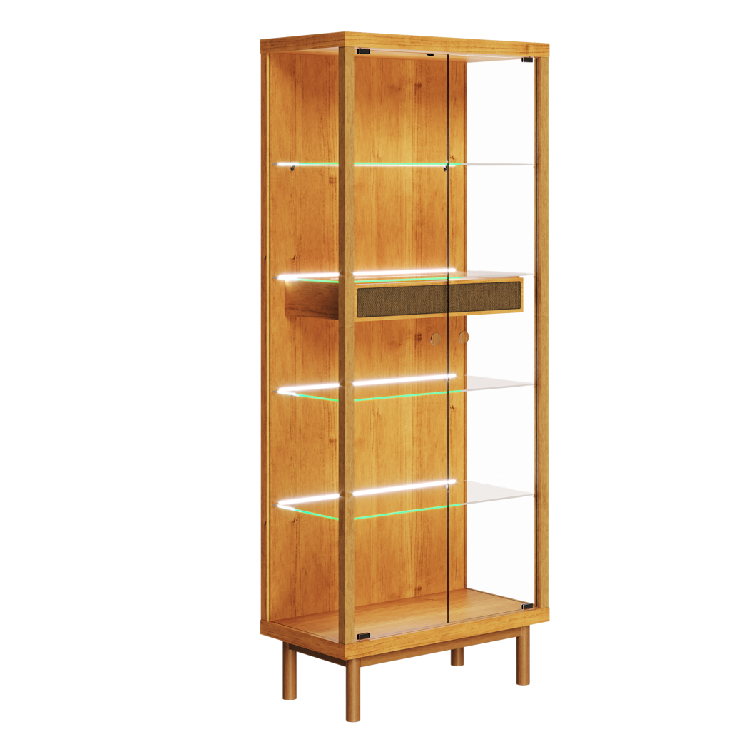 Cristaleira Dune com LED Imcal 74cm Nature