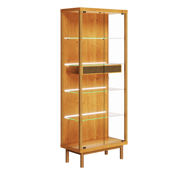 Cristaleira Dune com LED Imcal 74cm Nature