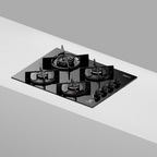 Cooktop a Gás Electrolux 4 Bocas KE4GC Experience Tripla Chama Preto Bivolt