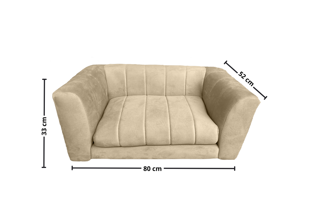 Sofá Pet Alure 80cm Molufan Veludo Bege