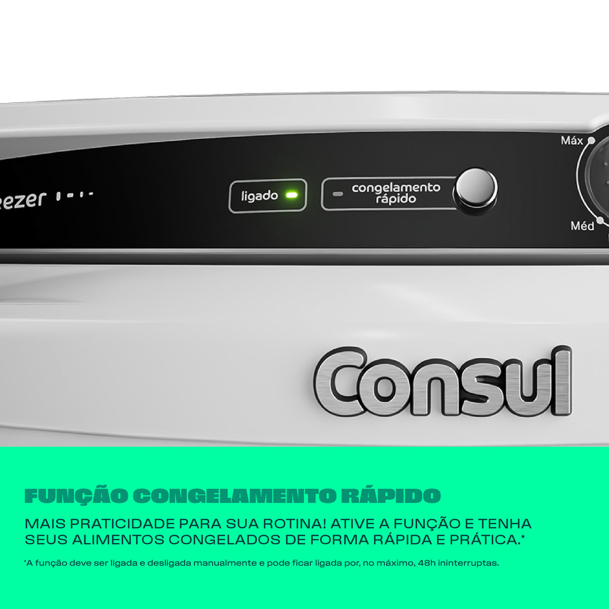 Freezer Vertical Consul 293L CVU30MB 1 Porta Branco 220V