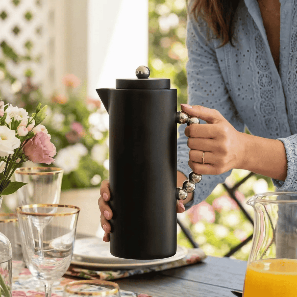 Garrafa Térmica Full-Fit 1L em Polipropileno Preto