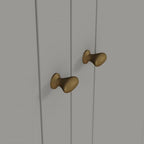Roupeiro Americano Henn 159cm 4 Portas 4 Gavetas Cinza