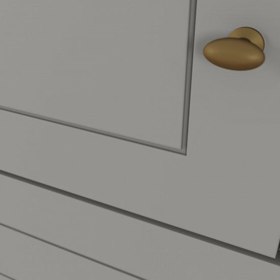 Roupeiro Americano Henn 159cm 4 Portas 4 Gavetas Cinza