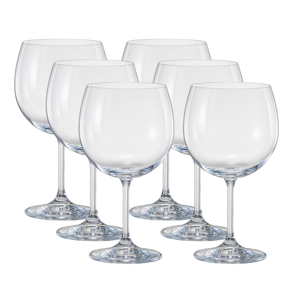 Jogo de 6 Taças Anna Full-Fit em Cristal Ecológico 600ml
