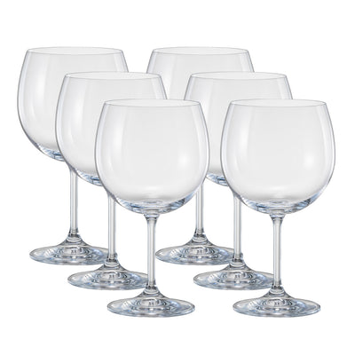 Jogo de 6 Taças Anna Full-Fit em Cristal Ecológico 600ml
