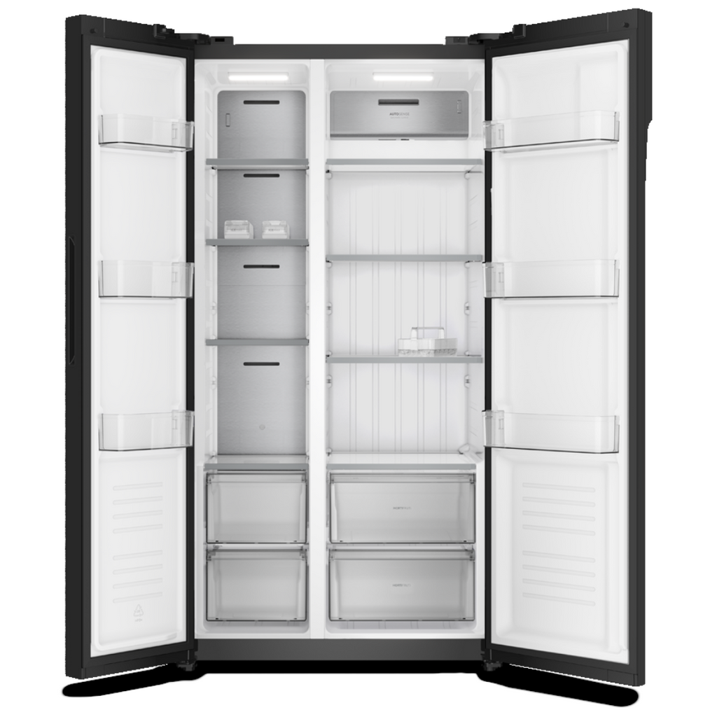 Refrigerador Electrolux 531L ES5GB Side By Side Inverter AutoSense Preto 220V