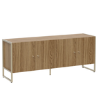 Rack Voss Província 147cm 4 Portas Freijó e Champanhe