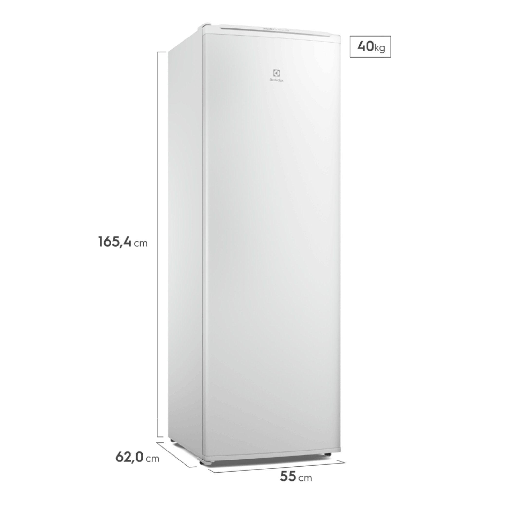 Freezer Vertical Efficient Electrolux 249L Inverter FEI27T Branco Bivolt