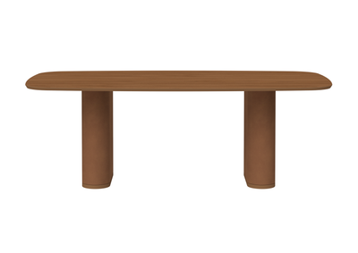 Mesa Retangular Lintz Província 219x110cm Caramelo Tampo Canella
