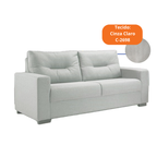 Sofá Living MH4209 213cm Herval 2 assentos Cinza Claro