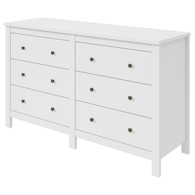 Cômoda Maggiore Lopas 6 Gavetas 162cm Branco
