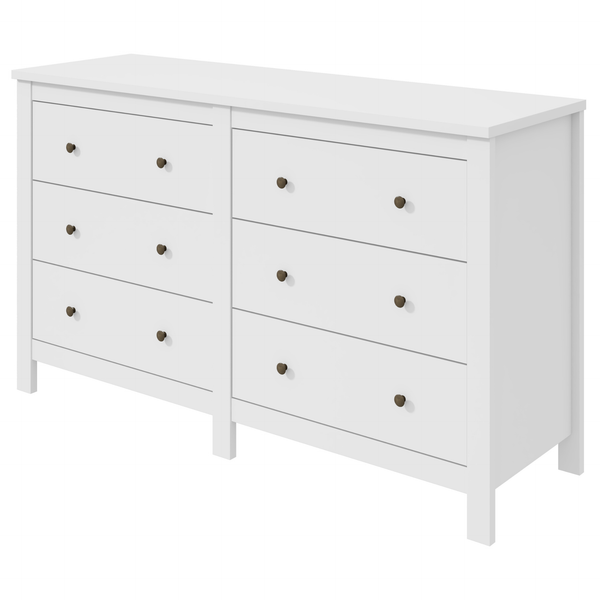 Cômoda Maggiore Lopas 6 Gavetas 162cm Branco