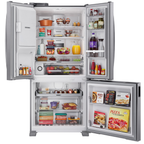 Refrigerador Brastemp 544L BRH85M French Door Inverter Água e Gelo na Porta Cor Inox 220V