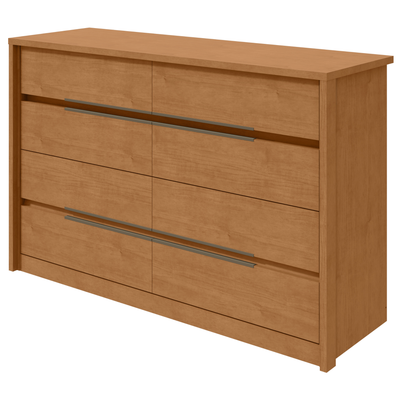 Cômoda Urban Lopas 8 Gavetas 152cm Amêndoa Clean