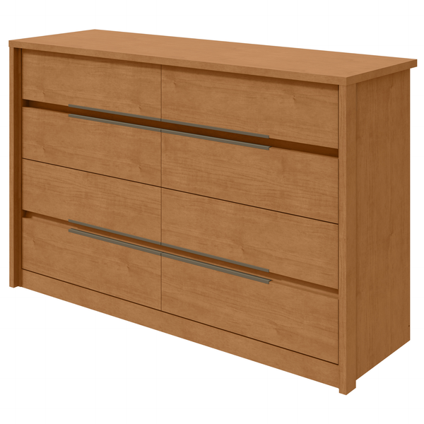 Cômoda Urban Lopas 8 Gavetas 152cm Amêndoa Clean