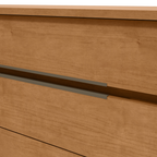 Cômoda Urban Lopas 8 Gavetas 152cm Amêndoa Clean