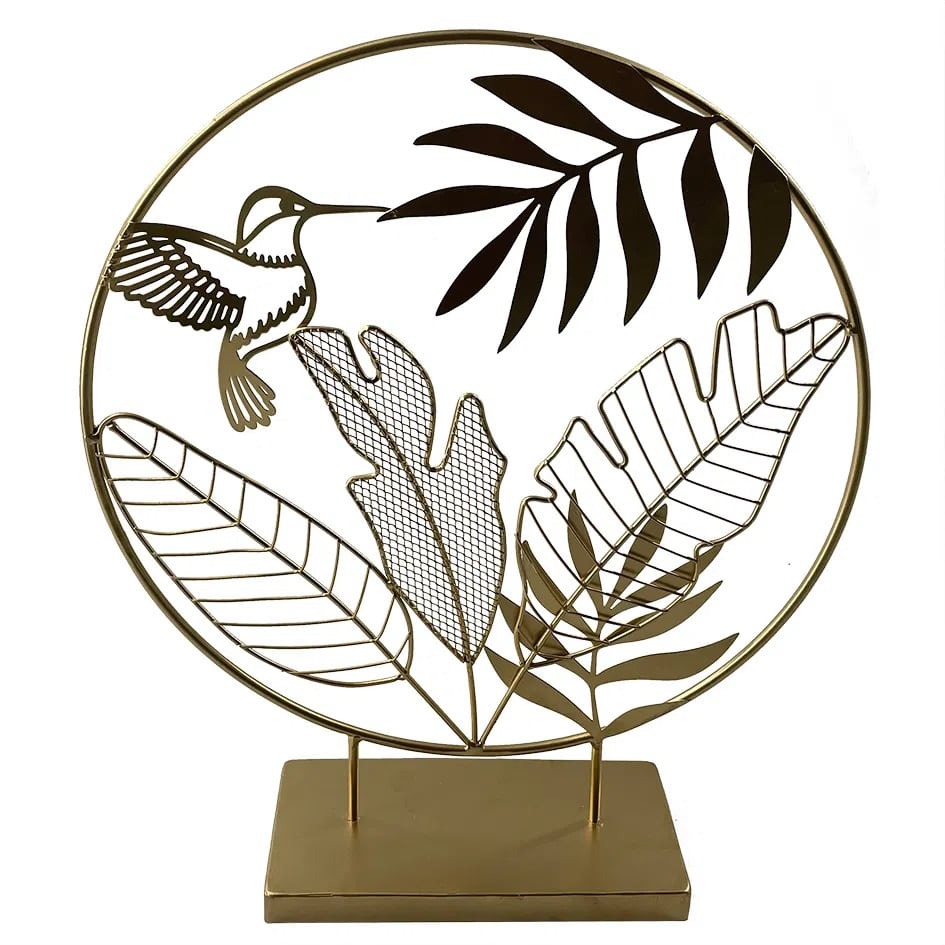 Peça Decorativa NK0164 Metal Dourado