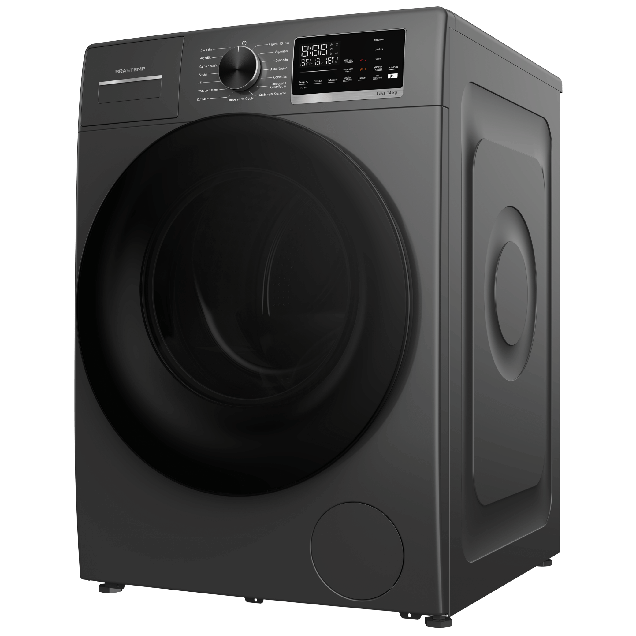 Lavadora de Roupas Brastemp 14KG BNF14A Inverter B= Smart Titanium 220V