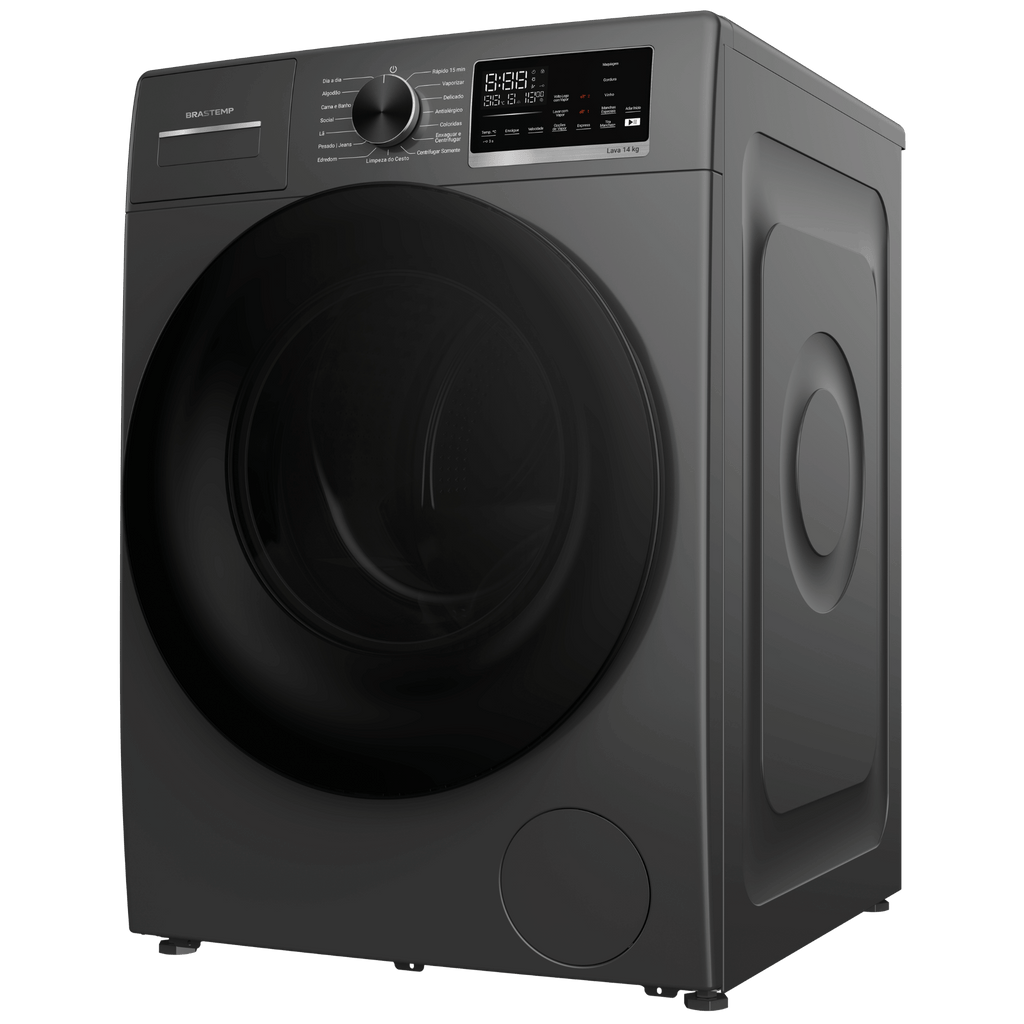 Lavadora de Roupas Brastemp 14KG BNF14A Inverter B= Smart Titanium 220V