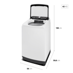 Lavadora de Roupas Midea 13KG Wave Agitador Branco 220V