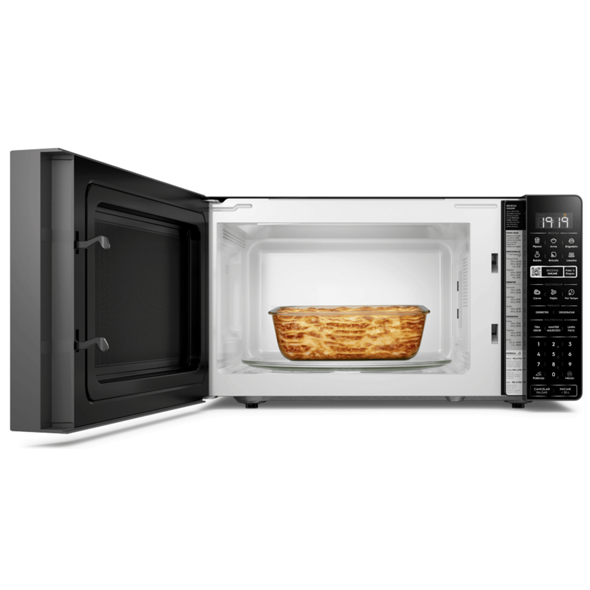 Micro-ondas Electrolux 34L Efficient ME34S Função Descongelamento Assistido Cinza Espelhado 220V