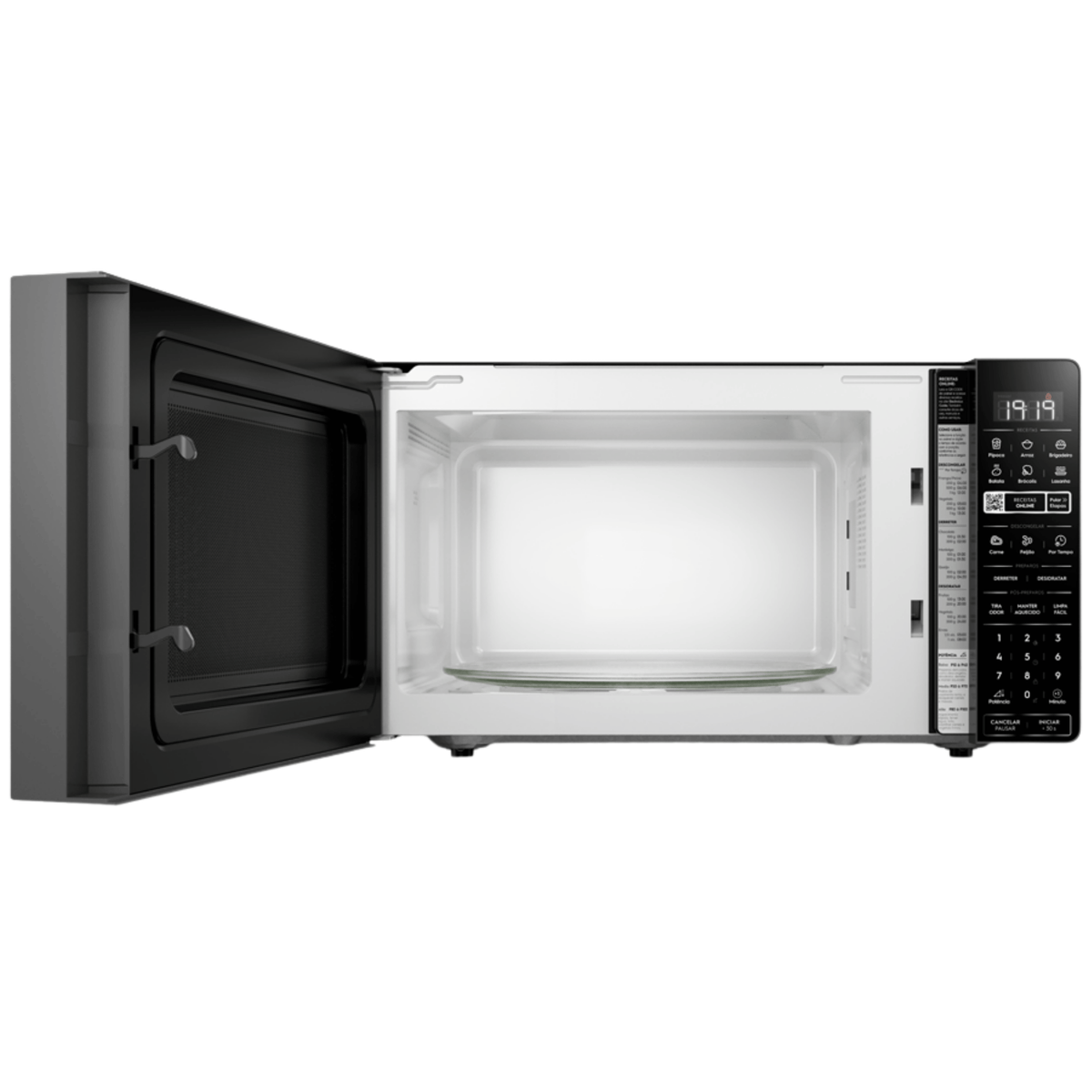 Micro-ondas Electrolux 34L Efficient ME34S Função Descongelamento Assistido Cinza Espelhado 220V