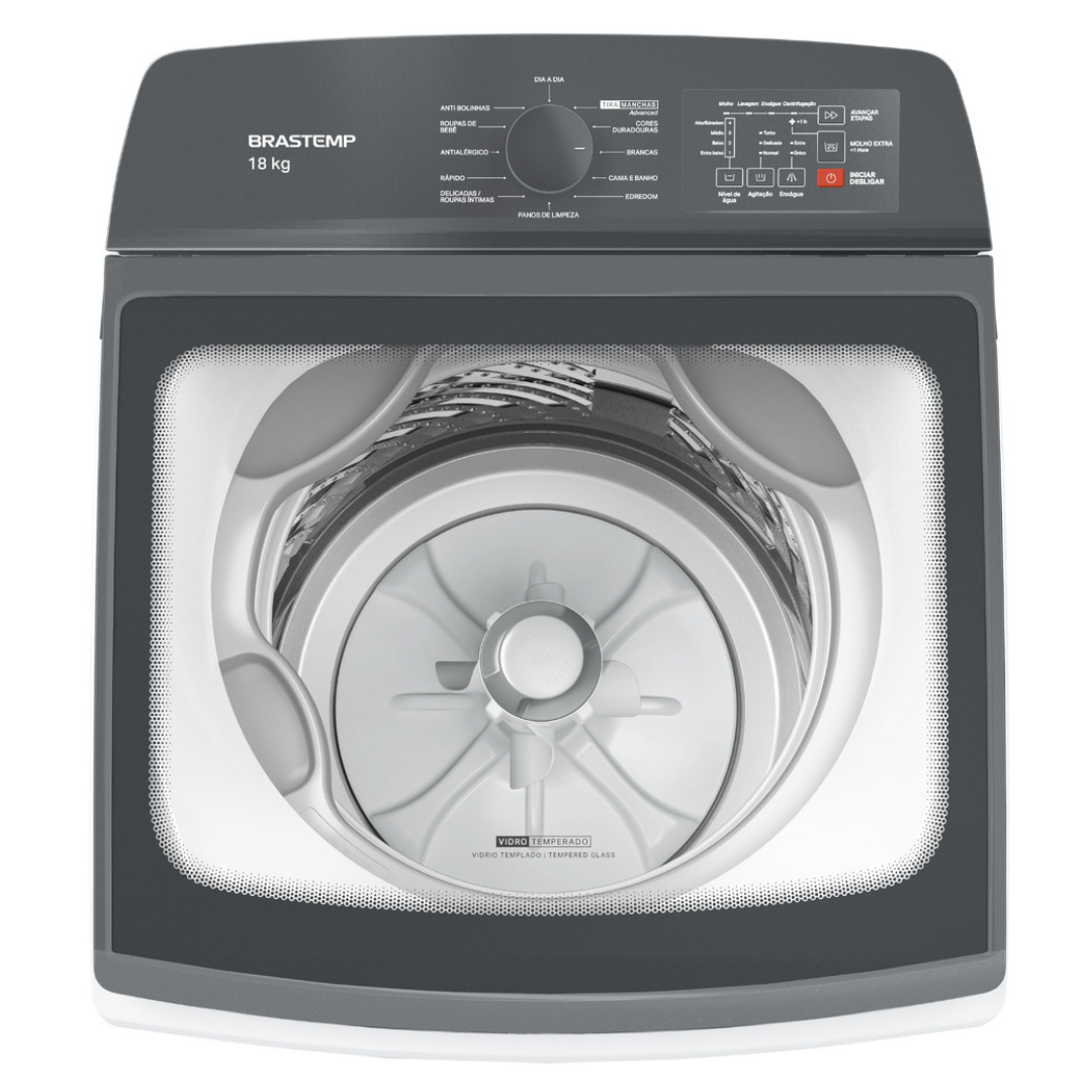 Lavadora de Roupas Brastemp Advanced 18Kg BWF18AB Branco 220V