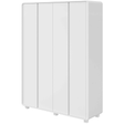 Roupeiro Loop Lopas 184cm 100% MDF 4 Portas com Pés Branco
