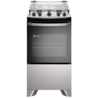 Fogão 4 Bocas Electrolux Efficient FE4IG Piso Mesa de Inox PerfectCook e VaporBake Cinza Bivolt