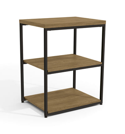 Mesa de Apoio Kappesberg 3 Prateleiras LI004 Freijó e Preto