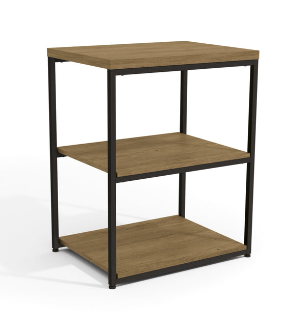 Mesa de Apoio Kappesberg 3 Prateleiras LI004 Freijó e Preto