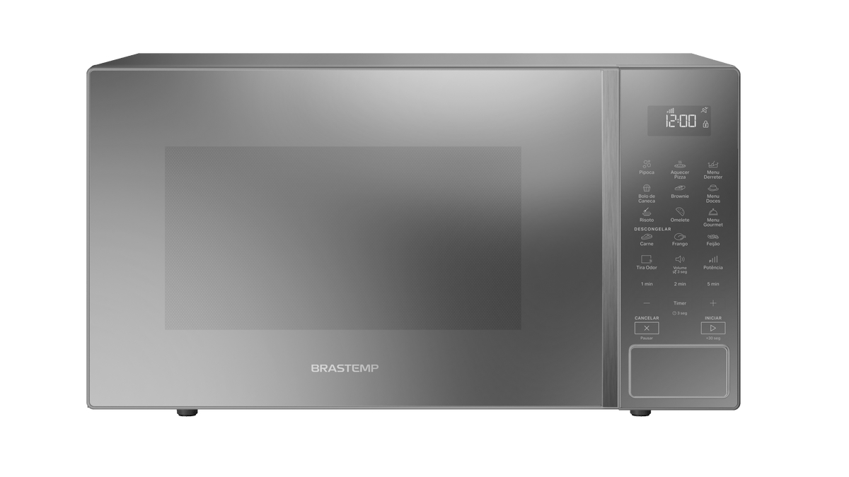 Micro-ondas Brastemp 32L Menu Gourmet BMS46AR Inox Espelhado 220V