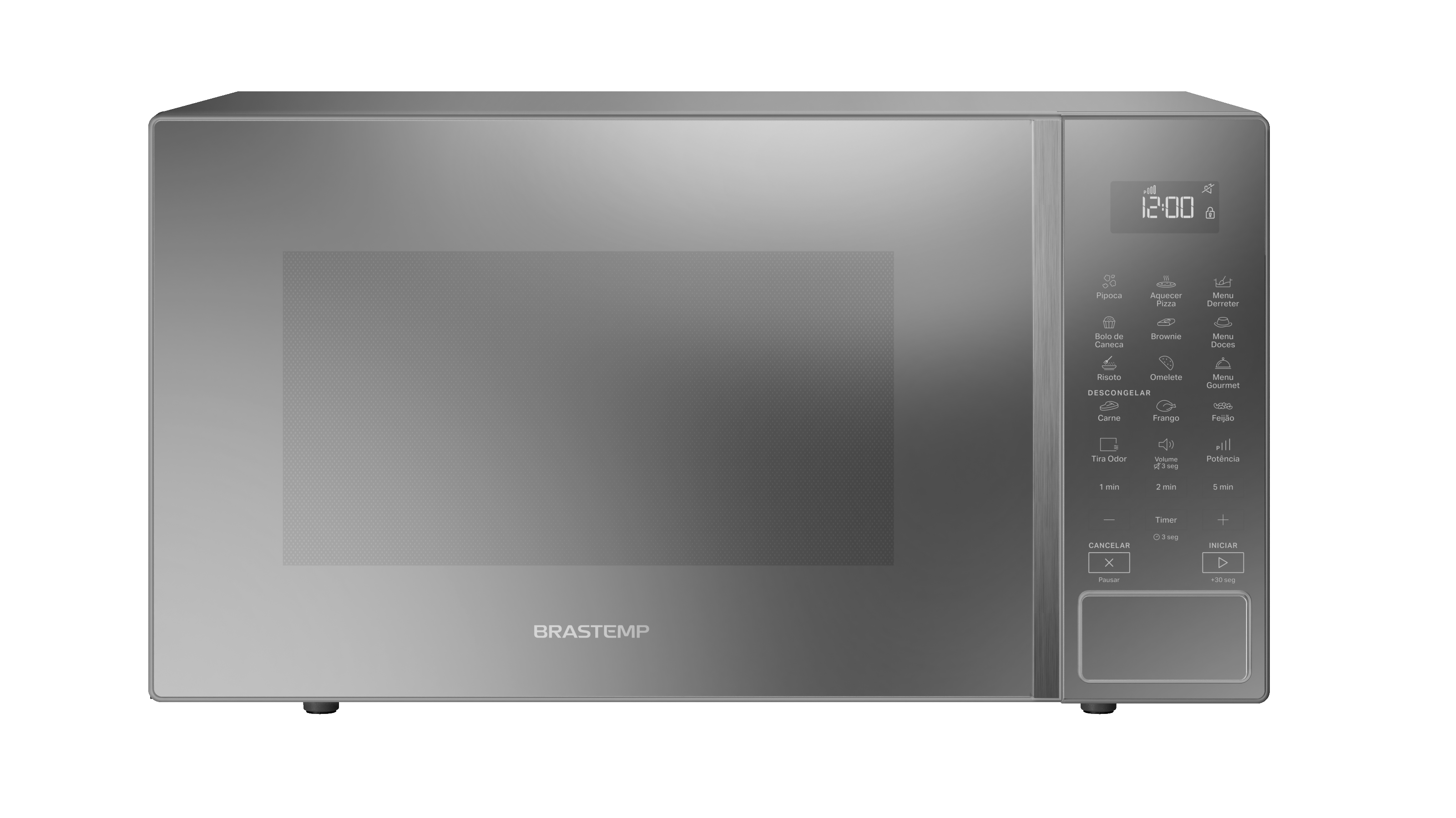 Micro-ondas Brastemp 32L Menu Gourmet BMS46AR Inox Espelhado 220V