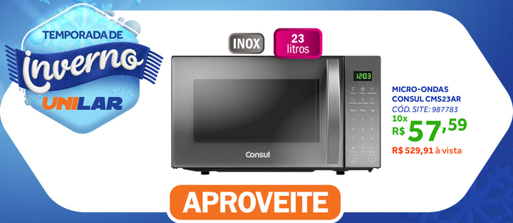 Micro-ondas Consul 23L Função Marmita CMS23AR Inox 220V