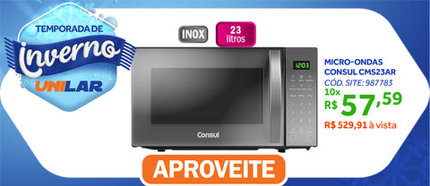 Micro-ondas Consul 23L Função Marmita CMS23AR Inox 220V