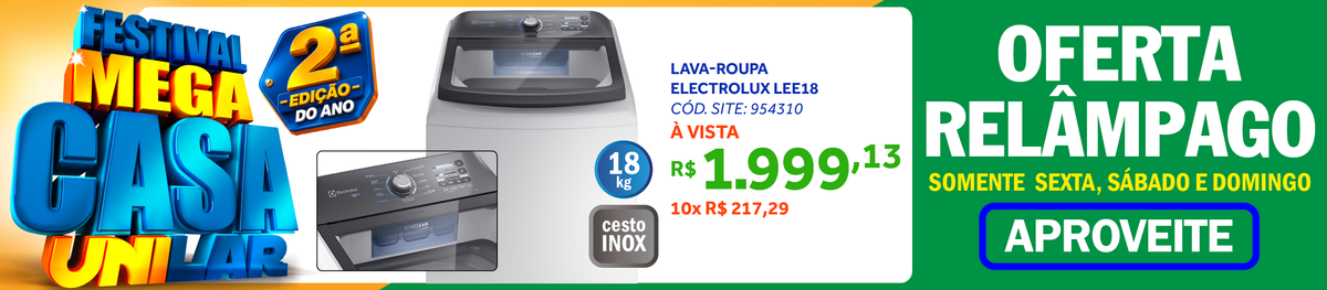 Lavadora de Roupas Electrolux Efficient 18Kg LEE18 220V