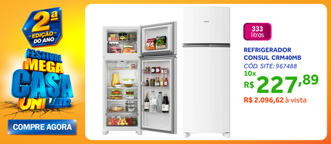 Refrigerador Consul 333L CRM40MB Duplex Branco 220V