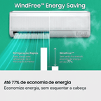 Ar-Condicionado Split Inverter Samsung 12000 BTUs WindFree AI Frio 220V
