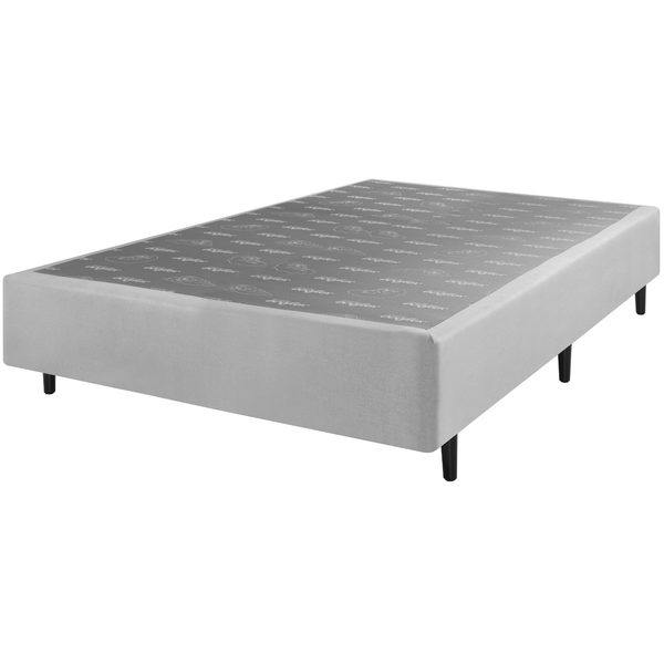 Base Para Colchão Luno Casal Ecoflex 138x188x25cm Cinza Claro