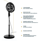Ventilador de Coluna Britânia Tecnologia Maxx Force BVC41A 160W Preto 220V