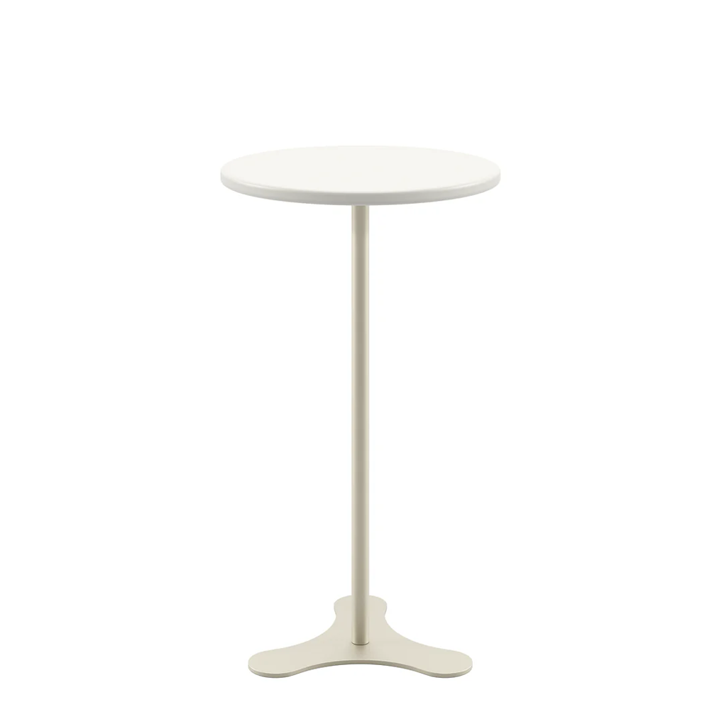 Mesa de Apoio Orb Província 51cm Off White Fosco e Champanhe