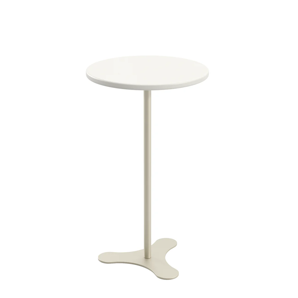 Mesa de Apoio Orb Província 51cm Off White Fosco e Champanhe
