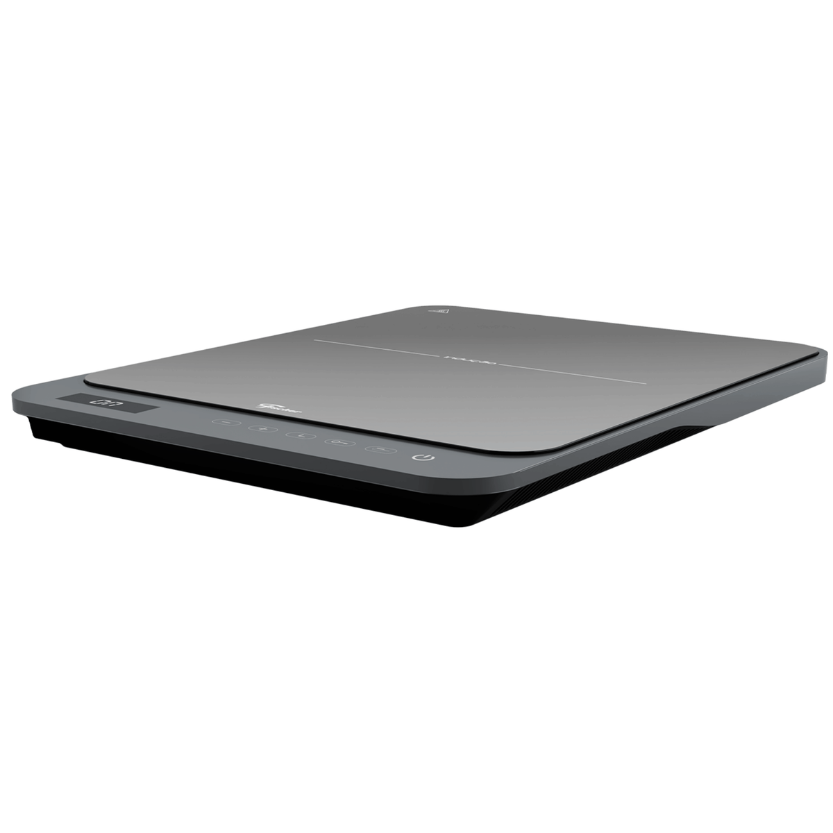 Cooktop Indução Portátil Fischer 1 Boca Mesa Vitrocerâmica Touch Screen Cinza Bivolt