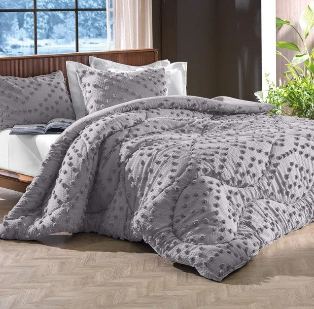 Edredom Queen Altenburg Blend Sense Dots 260x240cm Grey