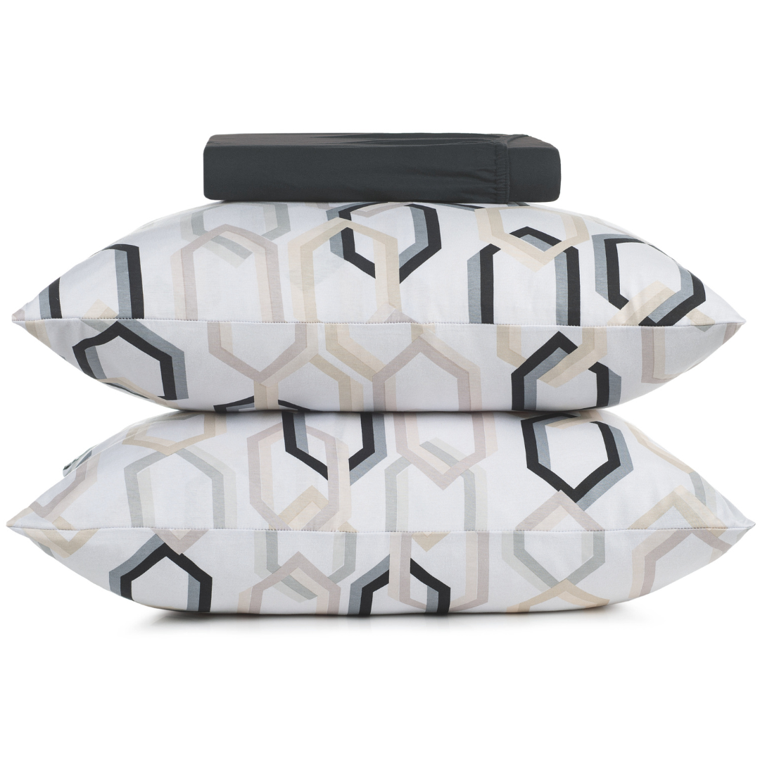 Jogo de Roupa de Cama Queen Altenburg 3 Peças 158x198cm Lins