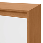 Armário Multiuso Bliss Lopas 2 Portas 50cm Amêndoa e Branco